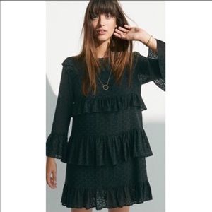 Madewell Waterlily ruffle eyelet tiered dress